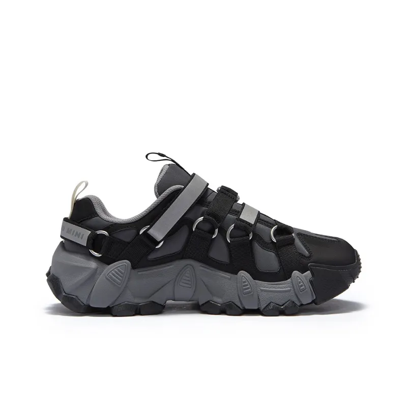 PERKS AND MINI x FILA FUSION EXOCET Mountains Shoes Slip Resistant Low Top Casual Shoes Men's Shadow Black Grey Black-1