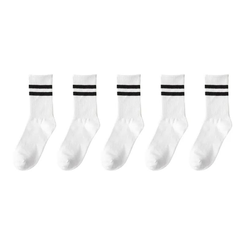 PLANDOO Mid Calf Socks Unisex 5 Pack-7
