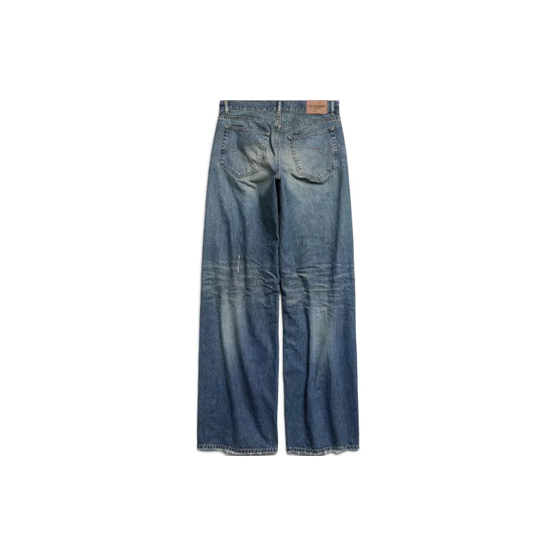 Balenciaga Baggy Jeans Loose Fit Women's Dark Blue-1