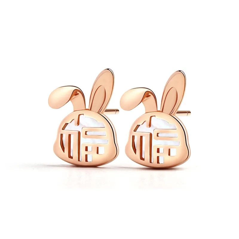 CENTURY&KINDLE Agate Stud Earrings Women's-7