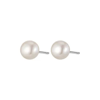 Cuihua Gold Shop Pearl Stud Earrings Women's