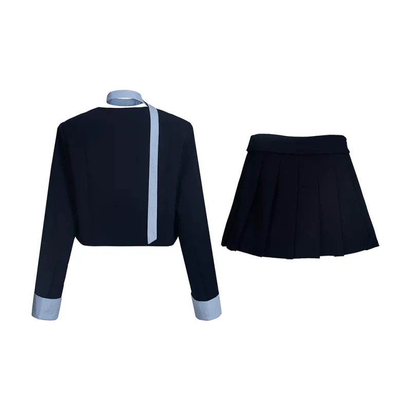 AURORA MUSE Skirt Set Women's Navy Blue-1