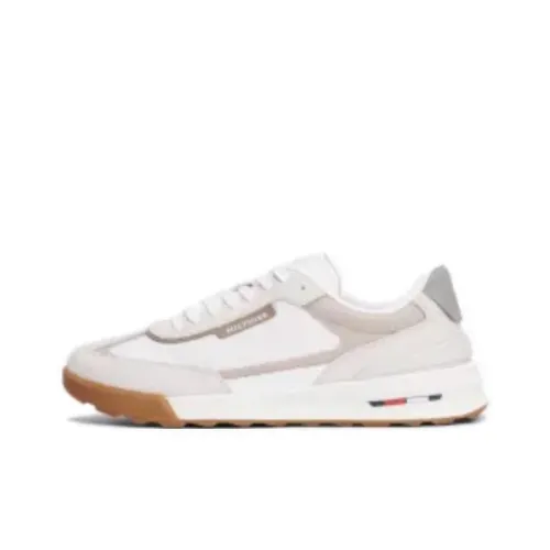Tommy Hilfiger Trainers Slip Resistant Low Top Casual Shoes Men's White Gray