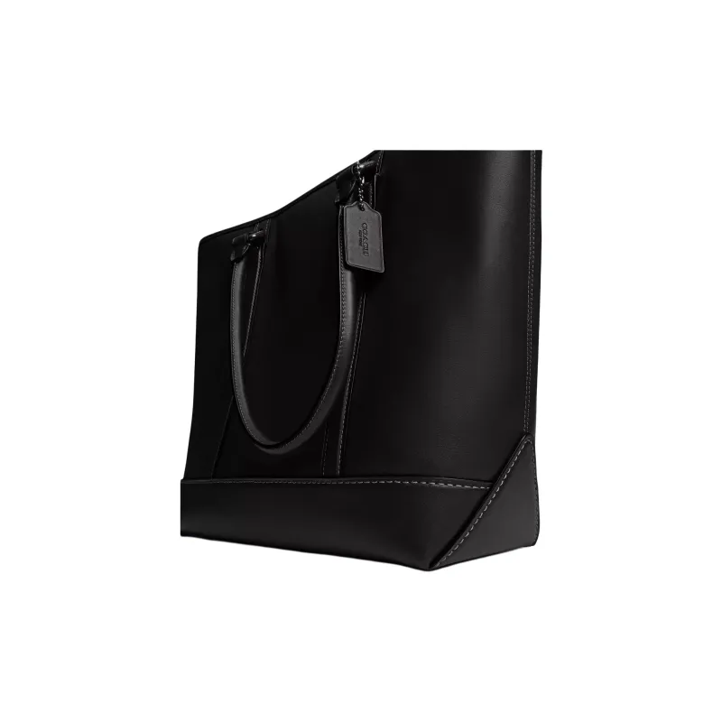 COACH Metropolitan Leather Tote Bag Shopping Bag Shoulder Bags Large Size Men's Black-2
