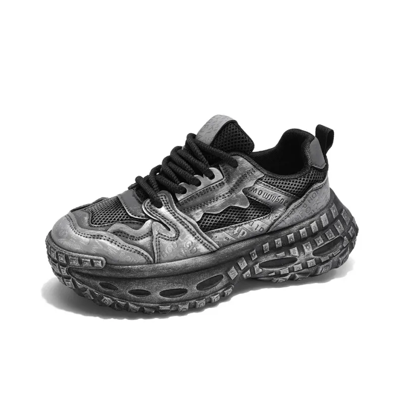 OUGLEMEN Low-Top Chunky Sneakers Men's Box Included-2