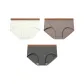 Pure White-Heather Coffee-Heather Dark Gray (3 Pack)