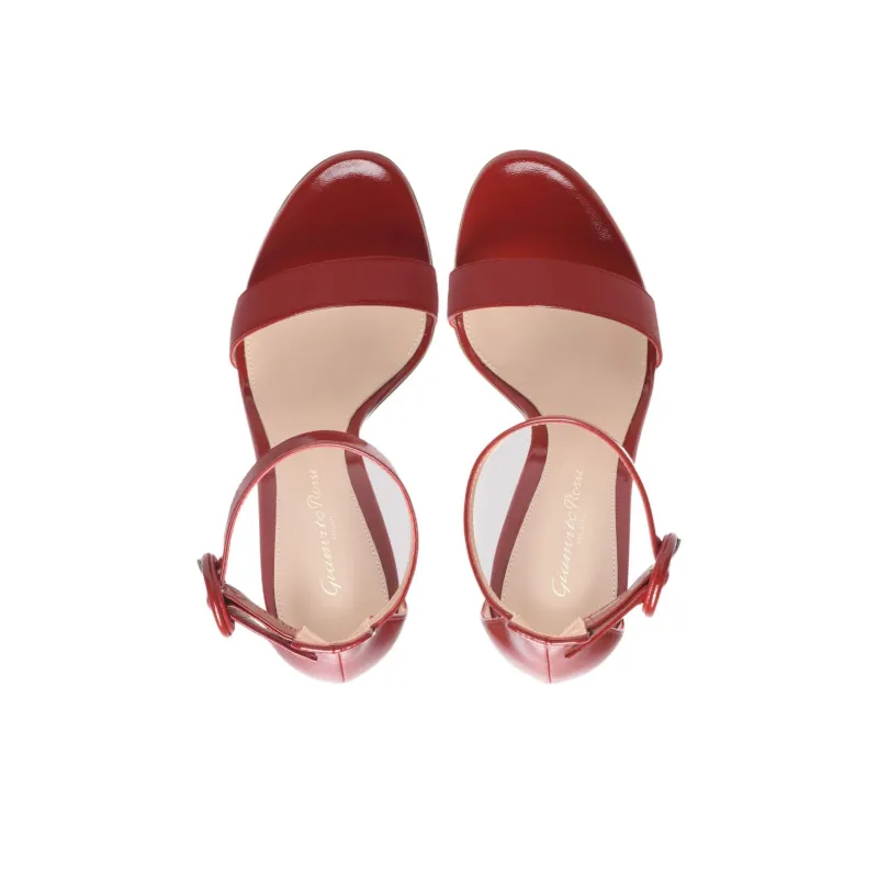 GIANVITO ROSSI Portofino One Strap Sandals 10.5cm Women's Red-3