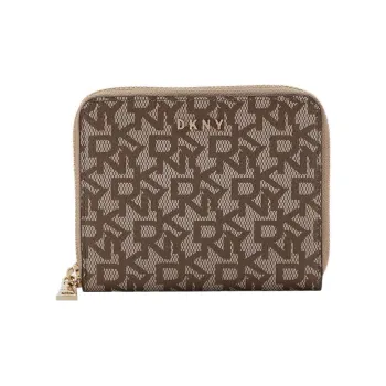 DKNY Artificial Leather Bonded PU Wallet Women's Light Brown