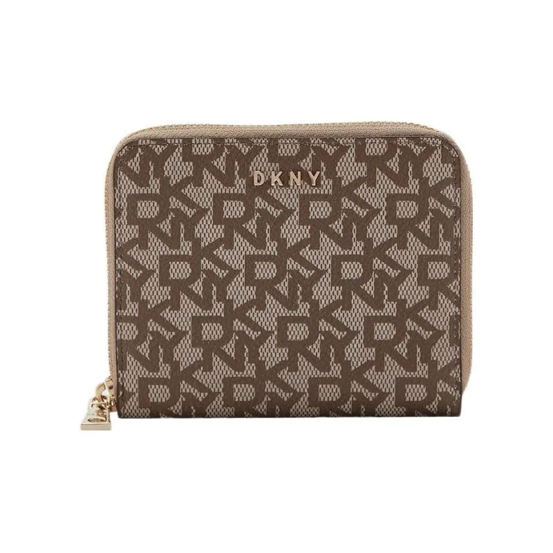DKNY Artificial Leather Bonded PU Wallet Women's Light Brown-0