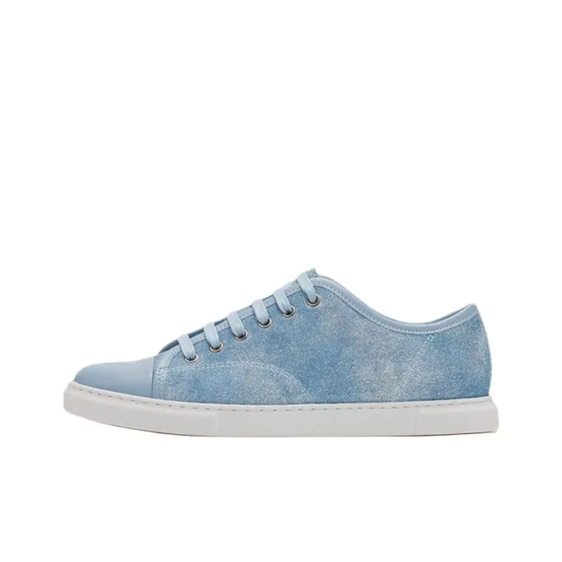 Lanvin DBB1 Low Top Skateboard Shoes Unisex Blue-0