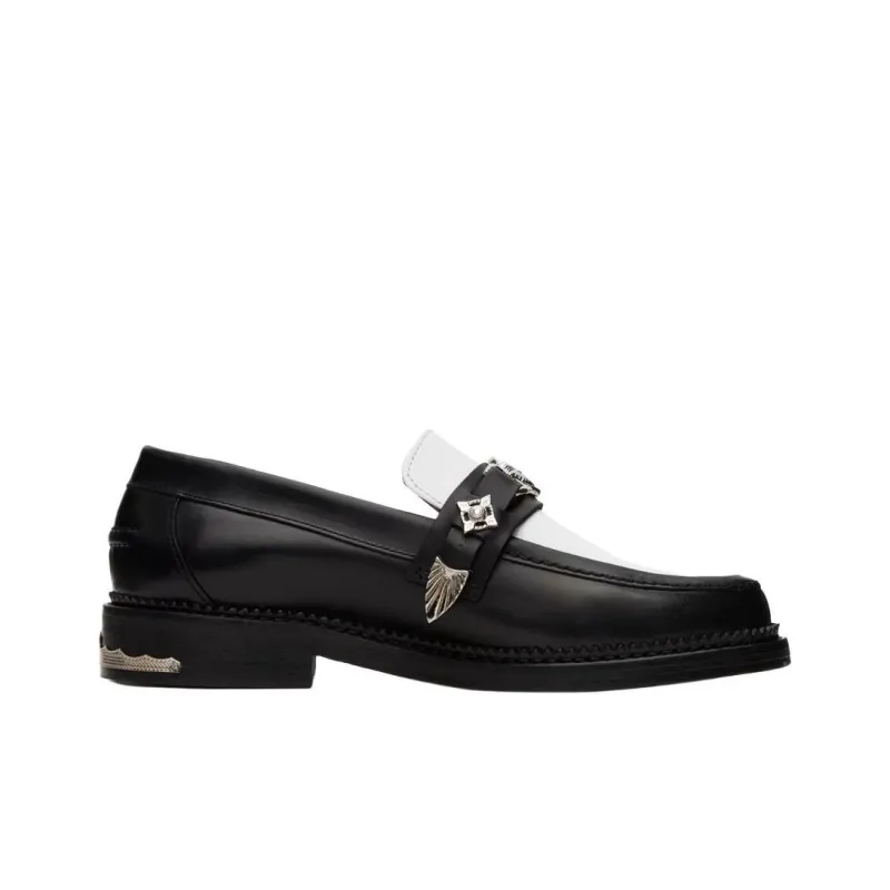 TOGA VIRILIS Loafers Men's Black White-1