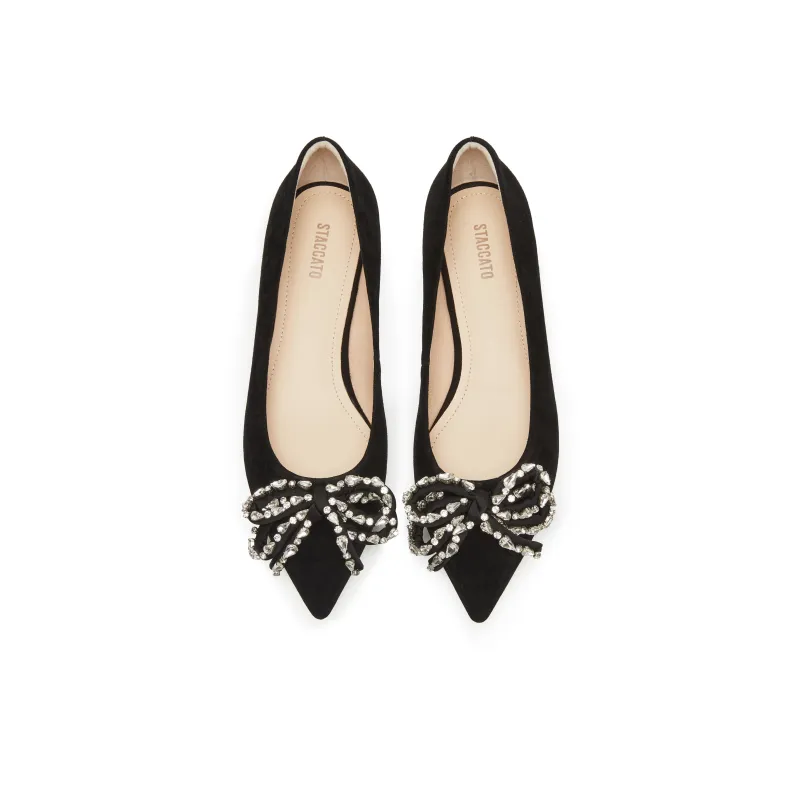 Staccato Velour Dream Mirror Casual Single Shoes 1.5cm Women's-11