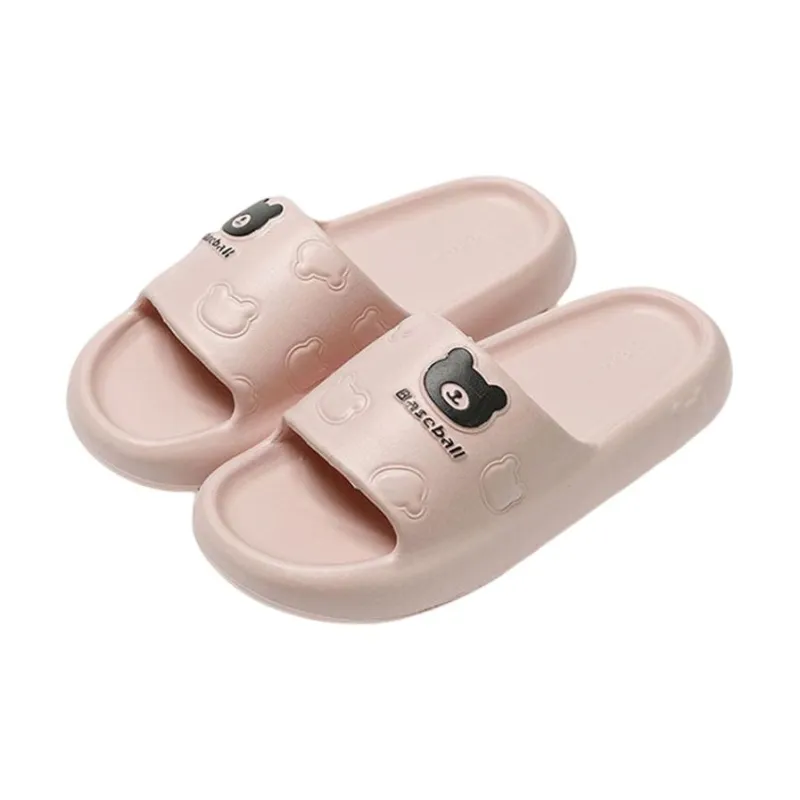 ECAC Couple Summer Indoor Home Bathroom Bathing Slip Resistant Platform Squashy And Bouncy Feeling, Slippers-5