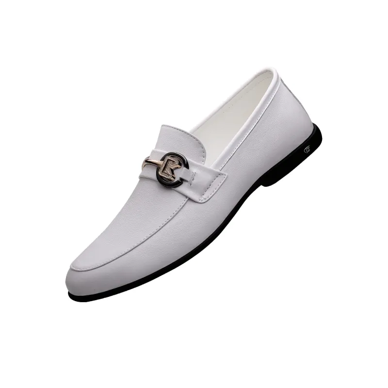 CKVUSAMG Gommino Loafers Unisex Black/White-2