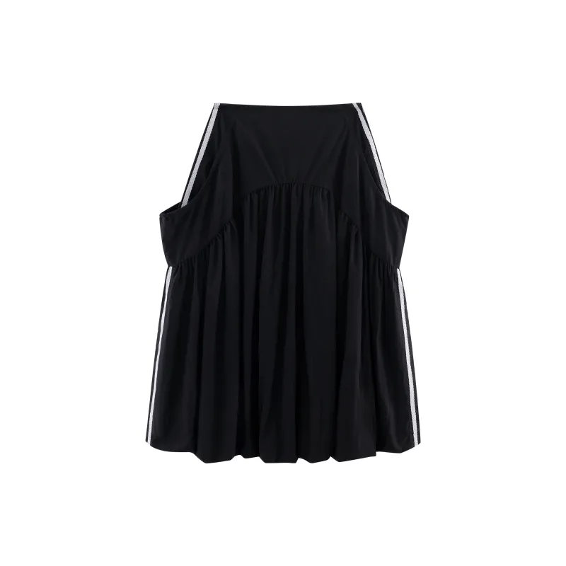 WORKSOUT Casual Long Skirt Women's Black-1