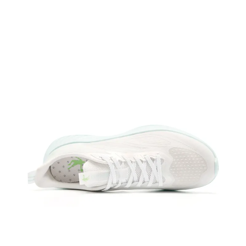 QIAODAN Cushioned Slip-Resistant Abrasion-Resistant Low-Top Casual Running Shoes Men's White-3