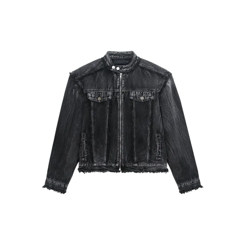 Mulinsen Denim Jacket Unisex Black-0