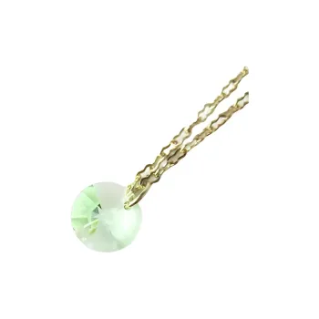 Swarovski Green Olivine Swarovski Crystal Necklaces Unisex Green