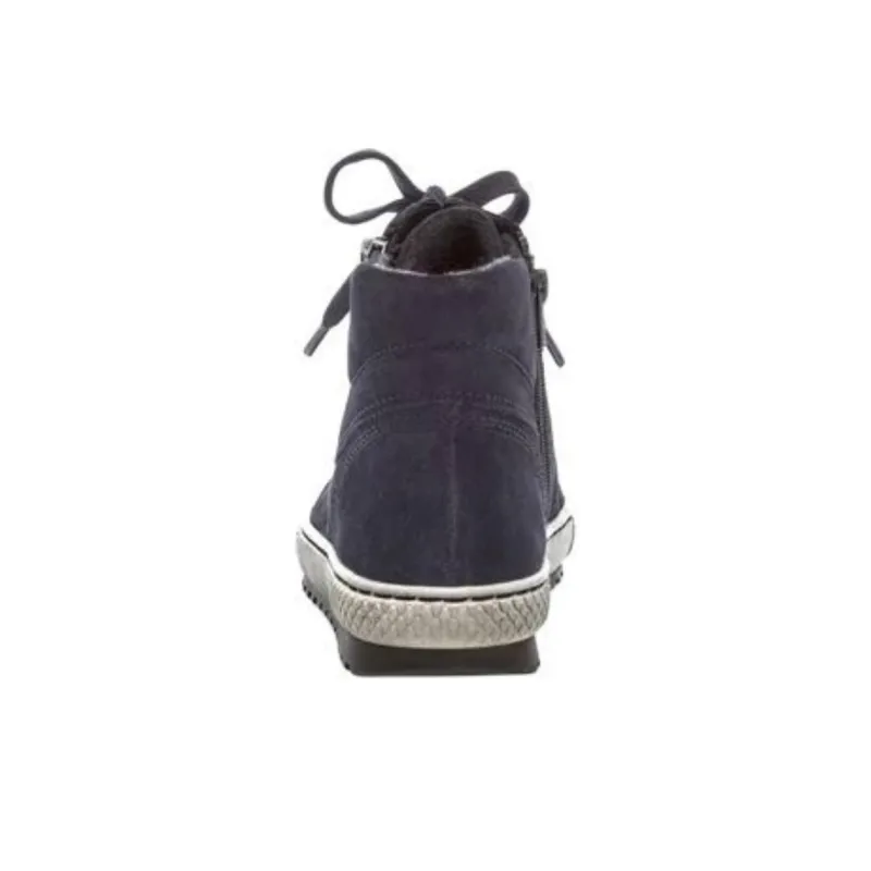 Gabor Fashion High-Top Casual Shoes Women's Blue-4