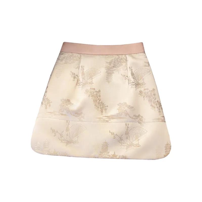 Cypress House Casual Short Skirts Women's Apricot-1