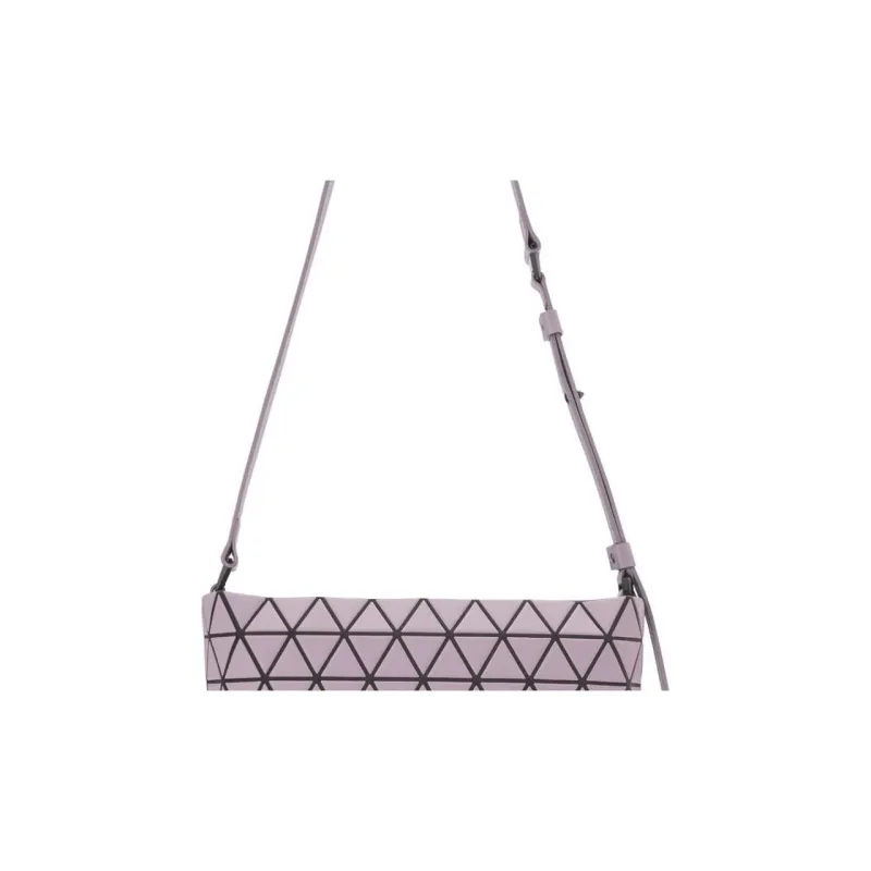 ISSEY MIYAKE Artificial Leather Shoulder Bag Women's Gray Pink-3