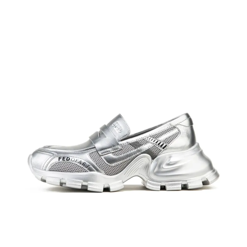 FED Loafers Women's Ink Jade Black/Space Silver/Elegant Beige-5