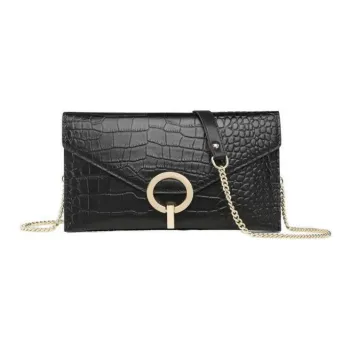 DEERE JACK Cow Leather Crossbody Bag, Shoulder Bag Trumpets Women's Black