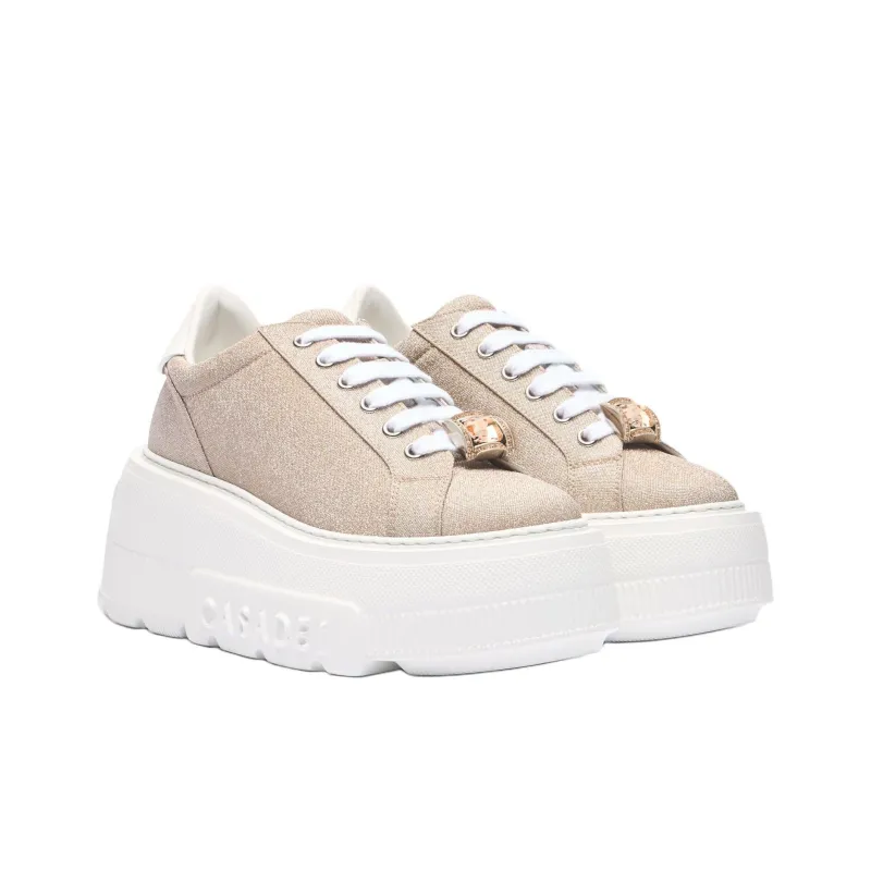 Casadei Nexus Cas25 Low Top Casual Shoes Women's Beige-3