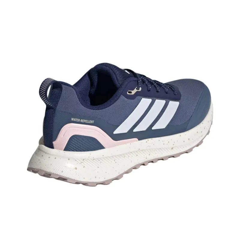 Adidas RUNFALCON 5 Anti Slip Wear Resistant Low Top Casual Running Shoes Women's Dark Blue-3