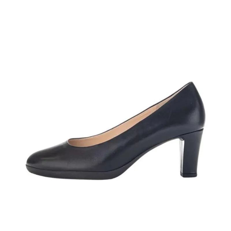 Gabor Fashion Chunky Heel High Heels 7cm Women's Black-0
