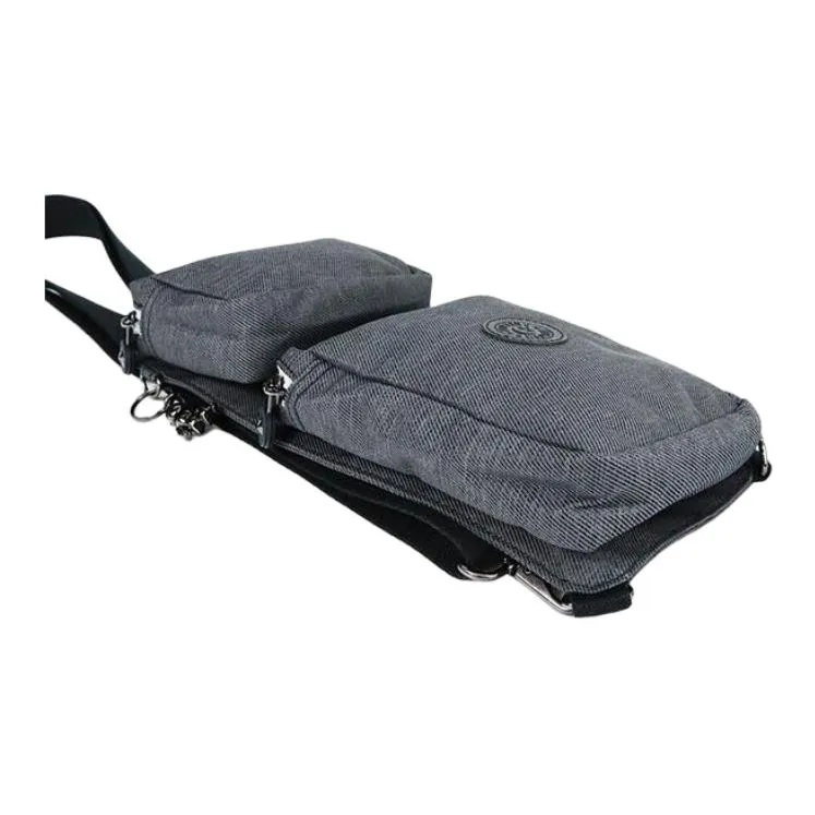 Kipling Polyester Sling Bag Unisex Gray-2