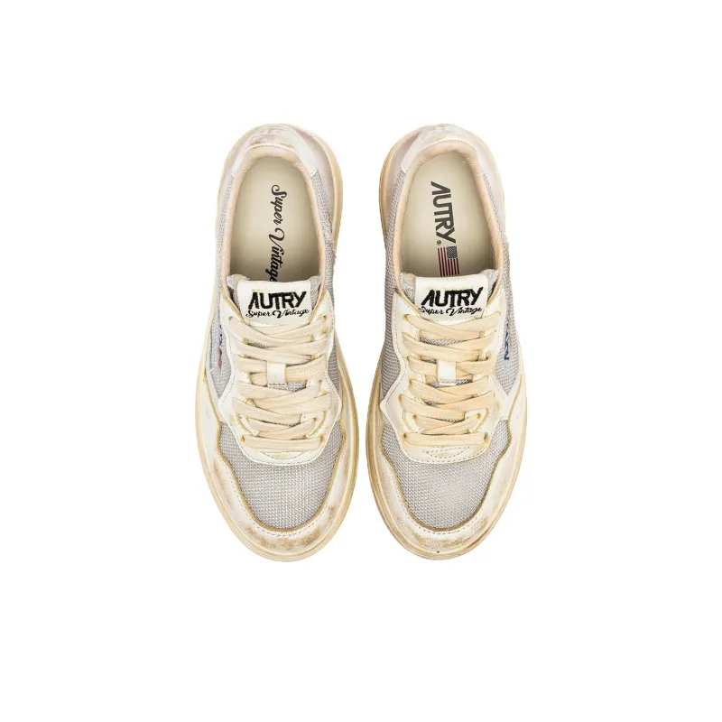 AUTRY Medalist Anti-Slip Wear-Resistant Low-Top Skateboard Shoes Women's Gray White-2