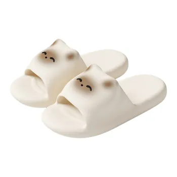 JINGEYU Cartoon Cat Slippers Home Indoor Soft Sole Squashy And Bouncy Feeling Slippers Slip Resistant Eva Slippers