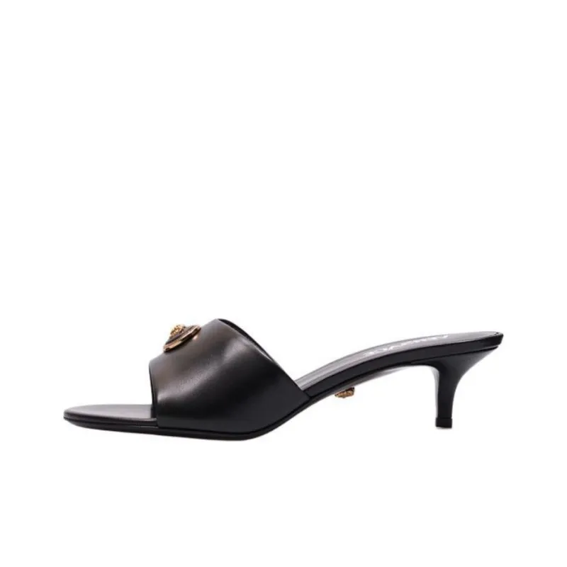 VERSACE Slide Slippers Women's Black-0