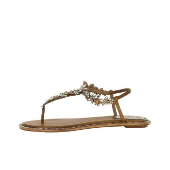 RENE CAOVILLA Diana Strap Sandals Women's Brown