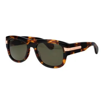 GUCCI Acetate Rectangular Sunglasses Men's Brown