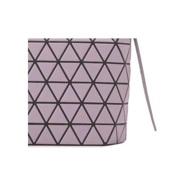 ISSEY MIYAKE Artificial Leather Shoulder Bag Women's Gray Pink-4