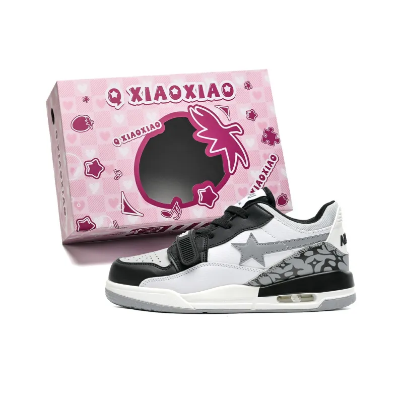 Circle Small Cushioning Coverage Wear-Resistant Lightweight Slip-Resistant Low-Top Skateboard Shoes Unisex-66