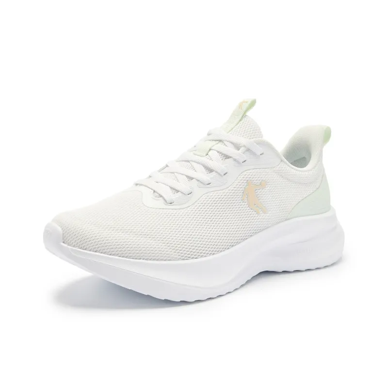 QIAODAN Cushioned Slip-Resistant Abrasion-Resistant Low-Top Casual Running Shoes Women's White-2