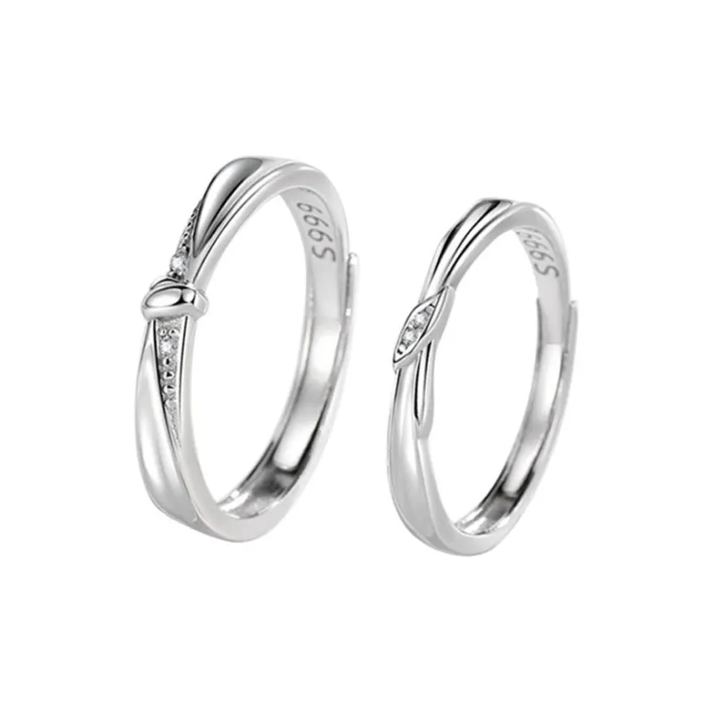 CHIC-ZONE 999 Fine Silver Rings Unisex-0
