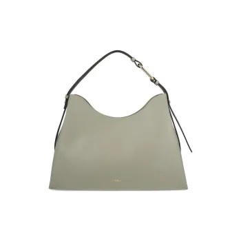 Furla Calfskin Crescent Moon Bag Handbag Women's Green