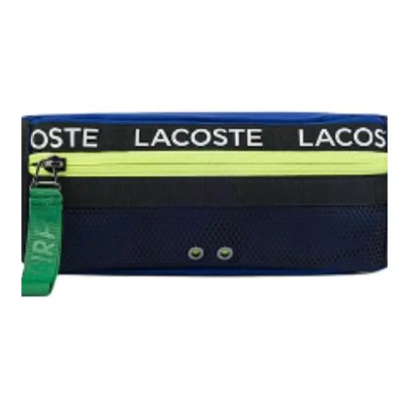 LACOSTE Polyamide One Shoulder Crossbody Bag Sling Bag Fanny Pack Medium Size Unisex Blue-3