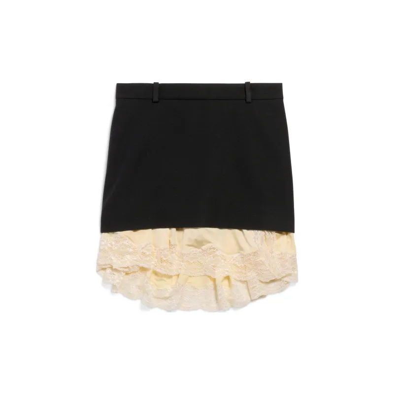 Balenciaga Lingerie Mini Skirt 'Black'-1