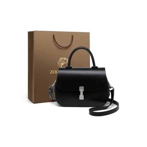 ZOOLER Cow Leather Crossbody Bag, Shoulder Bag Women's Cream Apricot/Milkshake White/Cookie/Hepburn Black