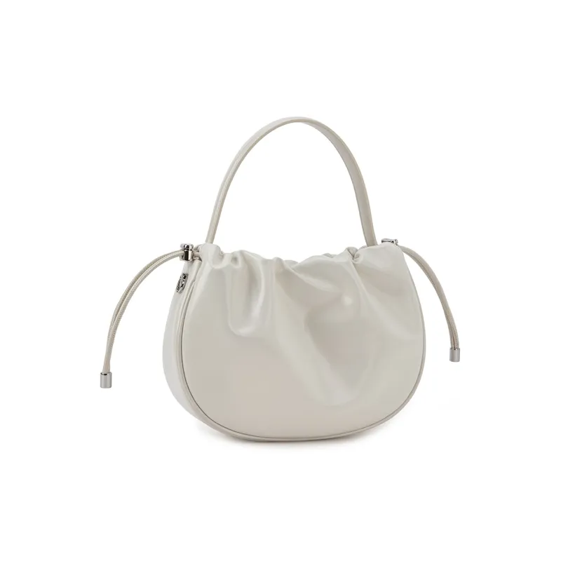 VENOF Cow Leather Handbag Small Size Women's Mocha Apricot/Rum Black/Hot Song Red/Cloud White-13