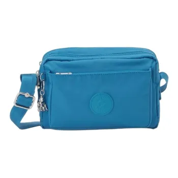 Kipling Nylon Crossbody Bag, Shoulder Bag Medium Size Women's Blue