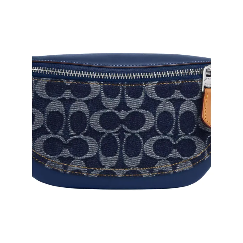 COACH Warren Cotton Crossbody Bags Fanny Pack Mini Men's Blue-3
