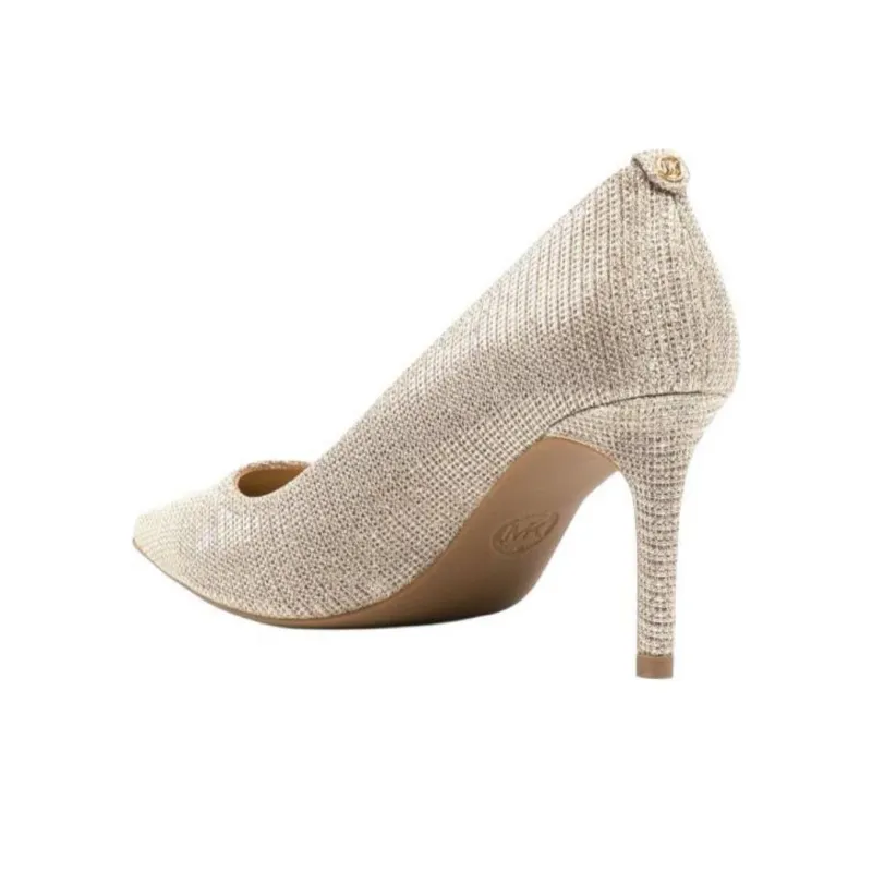 MICHAEL KORS Alina Fle Slim Heel High Heels Women's Light Gold-3