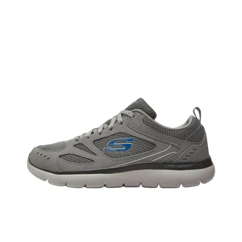 Skechers Summits Anti-Slip Wear-Resistant Low-Top Casual Shoes Men's Gray