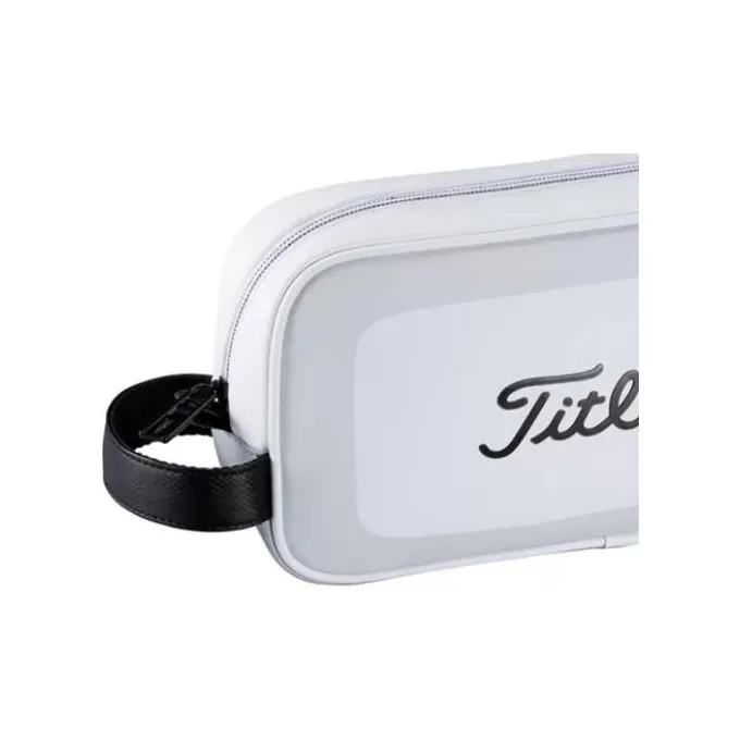 TITLEIST PU Polyurethane Storage Bag Men's White-4